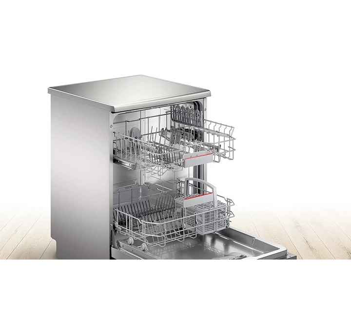 Bosch Serie 13 Place Setting Freestanding Dishwasher (Eco Silence Drive SMS6ITI01I Silver)